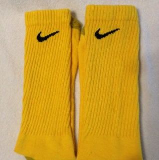   Yellow Performance Socks Basketball Men Size XL 12 15 Moisture Wicking