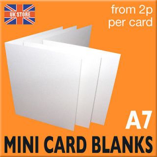 100 x A7 White Card Blanks 225gsm   RSVPs Thank You Cards Handmade 