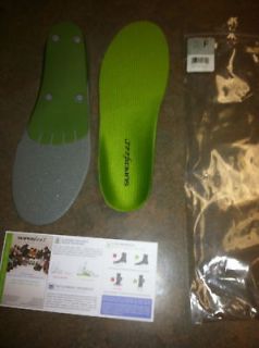 Superfeet Premium Green Insoles Orthodic Arch Supports Size F (SF410)