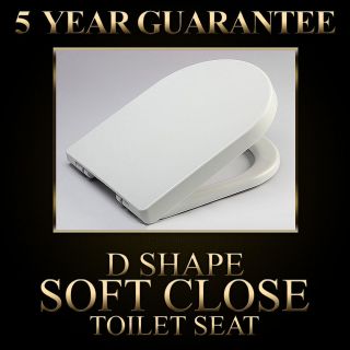   SOFT CLOSE HEAVY DUTY D SHAPE TOILET SEAT WITH TOP FIXING HINGES ARIAN
