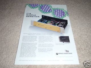 Sonic Frontiers SFD 1 TUBE D/A Converter Ad from 1994