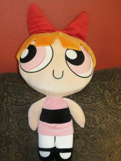 VERY RARE POWERPUFF GIRLS BLOSSOM PLUSH DOLL TOY 32 IN TALL VERY CLEAN