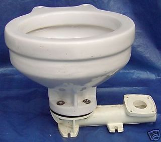 RP487 Vtg Compact Porcelain Marine / RV Toilet Head