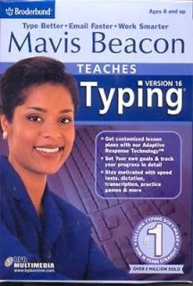 Mavis Beacon Teaches Typing 16 PC MAC CD learn to type computer 