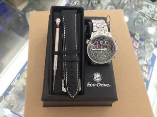   Drive Chrono World Time AT0360 50E+lea​ther band.strap tool Gift SET