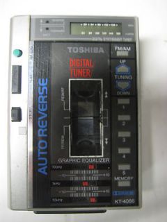 Toshiba KT 4066 FM/AM radio cassette player auto reverse digital 
