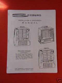 Seeburg Wallbox Wall O Matic D S W A 100 160 200 Manual