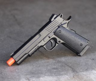   Spring Gun Pistol Black Beretta Air Soft Toy Handgun w/ Laser & BBs