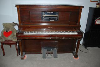 1920s Aeolian Stroud Mahogany Player Piano & 70 plus Rolls Manual or 