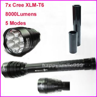 New TR J18 7x CREE XM L XML T6 LED 5 Modes TrustFire Flashlight Torch 