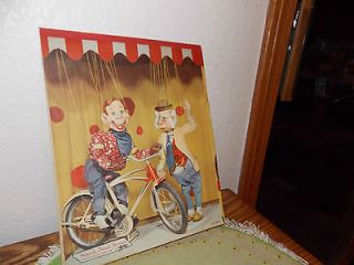 Rare Vintage Howdy Doody lined paper tablet puppets bike Bob Smith