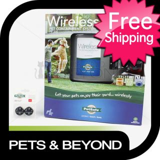  PETSAFE WIRELESS PET FENCE DOG CONTAINMENT TRAINING SYSTEM PIF 300
