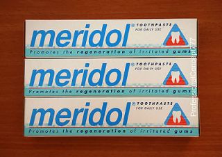 MERIDOL TOOTHPASTE FAMILY PACK 3 * 100 ML FOR DAILY USE NIB