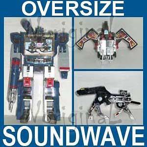 Transformers KO Remake OVERSIZE G1 SOUNDWAVE Cassette Ravage 
