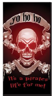   Its a Pirates Life for me Velour Beach Towels 30 x 60 Inch Wholesale