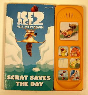 2006 Ice Age 2 The Meltdown 9 Play A Sound Book (makes 7 sounds)