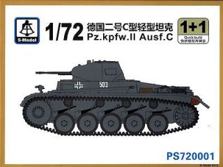   72 PS720001 WWII German Pz.Kpfw.II Ausf.C Light Tank (2 Tanks per Box