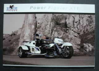 Boom Trikes 2008 Power Fighter X11 Motor Cycle Brochure German Text