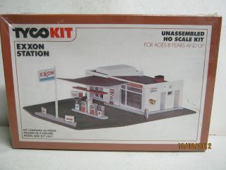 TYCO HO #7762 EXXON GAS STATION BUILDING KIT MFRD. BY POLA NIB
