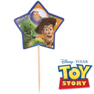 24 Disney Pixar Toy Story Woody Buzz Themed Party Cupcake Cake Toppers