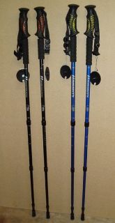 Hammers Adjustable Anti Shock Trekking / Hiking Poles 2 sets Blue 