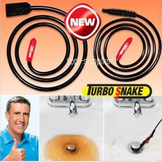 TURBO SNAKE HAIR REMOVAL TOOL FOR SINKS BATH TUBS SHOWER AS SEEN TV 