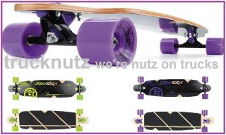 New Urban Beach 39x9 Longboard Twin Tip SkateBoard Green Or Purple 