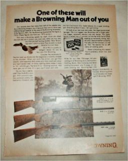 1973 Browning Auto 5, B 55 & Liege Shotguns ad
