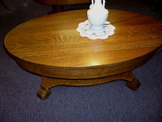 Antique Oak Library Table Coffee table, Solid oak w/ drawer 42 