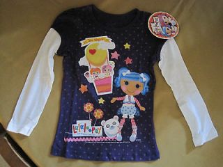 LAST ONE NEW LALALOOPSY MED. (5) GIRLS L/S SHIRT/TOP WITH MITTENS 