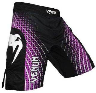 Venum MMA UFC Electron Brazil Viper Purple Black Fight Board Shorts Sz 