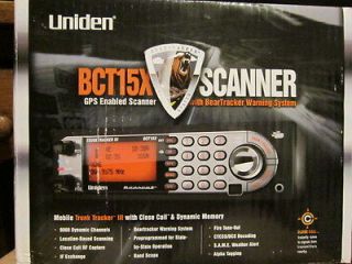 Like New Uniden BCT15X Bear Tracker Scanner GPS Enabled Mobile Trunk 