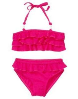 Gymboree NWT Batik Summer two piece ruffle swimsuit 3 4 5 pink bikini 
