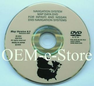 OEM 2003 2004 2005 Infiniti FX Model FX35 FX45 Navigation DVD Map U.S 