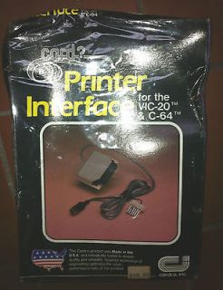 Card? printer interface for the vic 20 and c 64 NEW IN SEALED PLASTIC