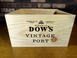 Dows Vintage Port 2007 Wood Wine Crate 13 3/16 x 11 1/4 x 7 1/2