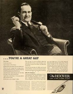 1934 Ad Antique Hoover Vacuum Cleaner Appliance   ORIGINAL ADVERTISING