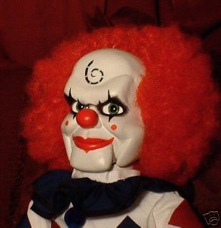 Haunted Ventriloquist Clown Doll EYES FOLLOW YOU Creepy Dead Silence 