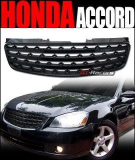 BLACK BADGELESS MESH FRONT BUMPER HOOD GRILL GRILLE ABS 2005 2006 