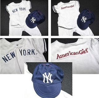   Girl Tag Doll New York Yankees Baseball Home Uniform RETIRED 3 Pcs