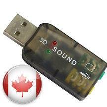 USB 2.0 AUDIO SOUND CARD ADAPTER FOR DESKTOP LAPTOP NOTEBOOK COMPUTER 