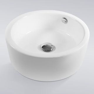 Faucet Bathroom Porcelain Ceramic Vessel Vanity Sink Basin & Pop Up 
