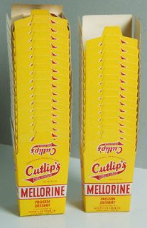 lot 32 vintage Qt Ice Cream containers CUTLIPS Oregon