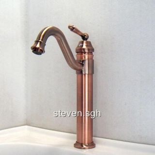 Luxury Antique Copper Bathroom Vessel Sink Faucet A3