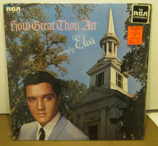 How Great Thou Art ELVIS PRESLEY Re issue Phonograph Record Album LP