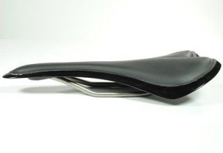 Velo Carbon Fiber Padded Saddle Seat with Titanium Ti Rails 163 Grams