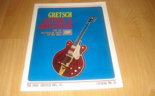 1965 GRETSCH CATALOG CATALOGUE (WHITE FALCON COUNTRY GENT TENNESSEAN)