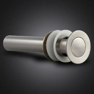   SINK POP UP DRAIN WITH OVERFLOW BRUSHED NICKEL FOR VESSEL SINK FAUCET