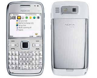 Nokia E Series E72   White (Unlocked) Smartphone WiFi, Bluetooth 5 MP 