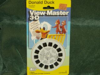 Vintage View Master 3D Reels Donald Duck   The World of Disney   NEW